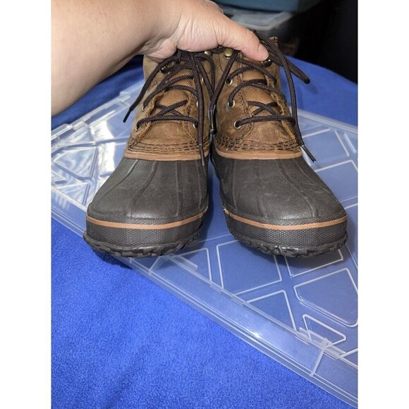 UGG Waterproof Zetik Leather Duck Boots Men’s Brown Tan Tops 1017304 Sz 9 - Picture 5 of 14